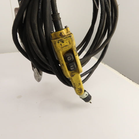 CM Lodestar Model R 2 Ton 4000LB Electric Chain Hoist 120V 1PH 10' Lift 8FPM