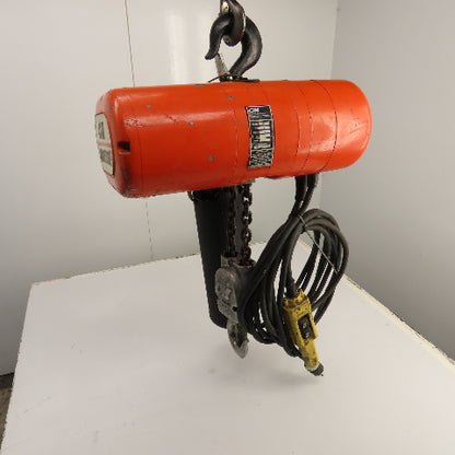 CM Lodestar Model R 2 Ton 4000LB Electric Chain Hoist 120V 1PH 10' Lift 8FPM