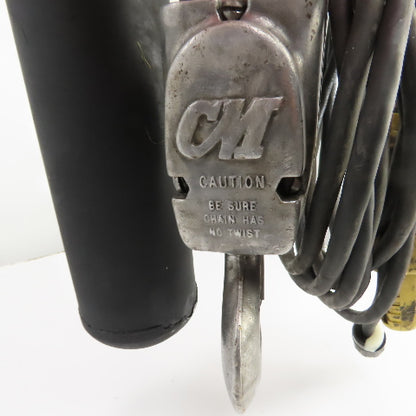 CM Lodestar Model R 2 Ton 4000LB Electric Chain Hoist 120V 1PH 10' Lift 8FPM