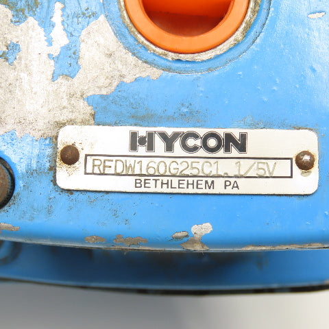 Hycon RFDW160G25C1.1/5V 1-1/2" NPT Filtered Hydraulic Diverter Valve 3 Way