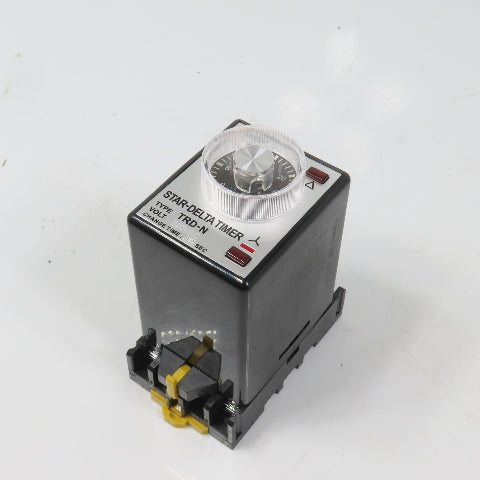 ANV Type TRD-N Star-Delta Timer Relay 220VAC 0-30 Seconds 5A W/ Base