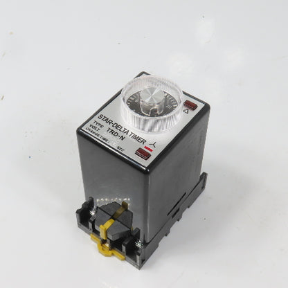 ANV Type TRD-N Star-Delta Timer Relay 220VAC 0-30 Seconds 5A W/ Base