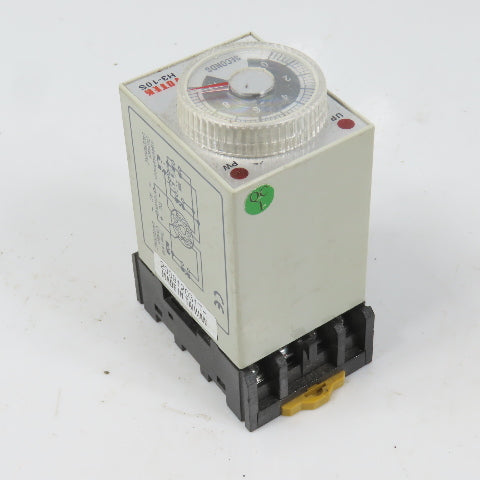 Fotek H3-10S 220VAC Power On Delay Timer Starter Relay 0-10 Seconds W/Base