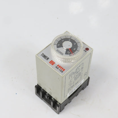 Fotek H3-10S 220VAC Power On Delay Timer Starter Relay 0-10 Seconds W/Base