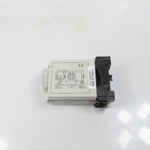 Fotek H3-TRD-30S 24VAC Power On Delay Timer Starter Relay 0-30 Seconds W/Base
