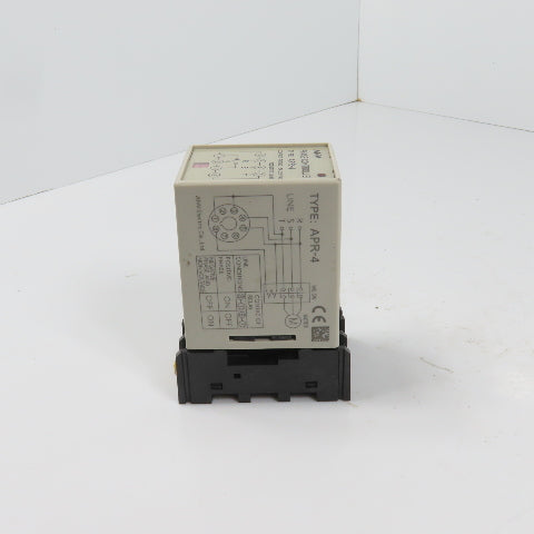 ANV APR-4 5A 220VAC Phase Reversal Relay Controller W/ Base