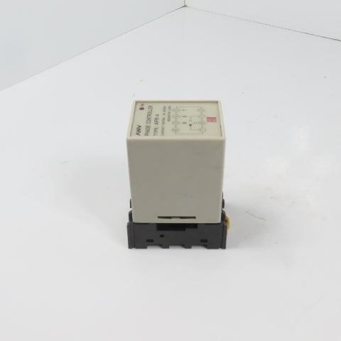 ANV APR-4 5A 220VAC Phase Reversal Relay Controller W/ Base