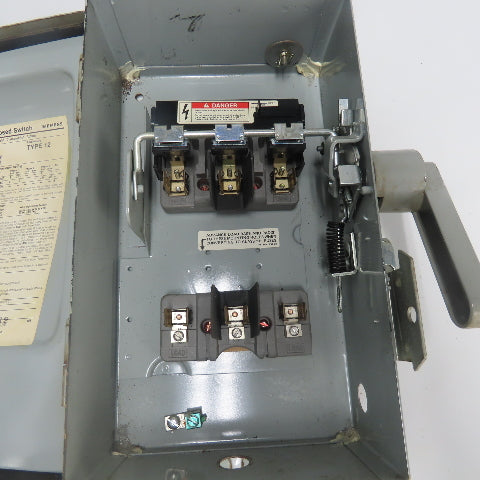 Siemens ITE F351H 30A Vacu-Break Fusible Safety Disconnect Switch 600VAC