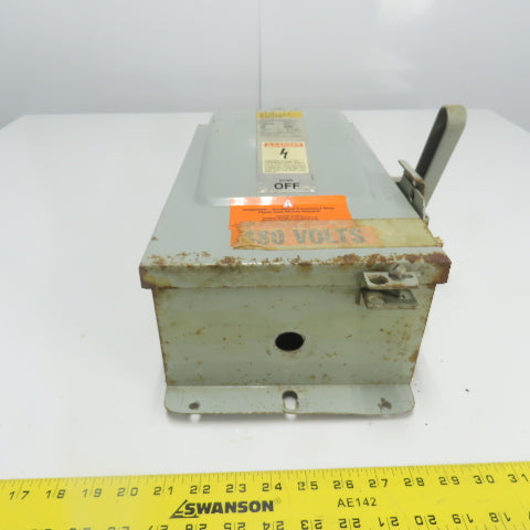 Siemens ITE F351H 30A Vacu-Break Fusible Safety Disconnect Switch 600VAC