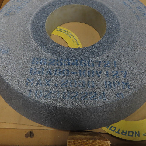 Norton G4AGO-K0V 15-7/8" OD Abrasive Grinding Wheel 5" Bore 2" Thick 2030RPM