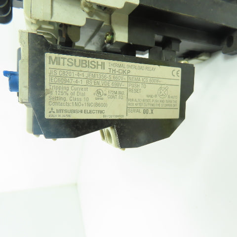 Mitsubishi SD-N21 Magnetic Contactor 24VDC Coil W/ TH-OKP Overload Relay