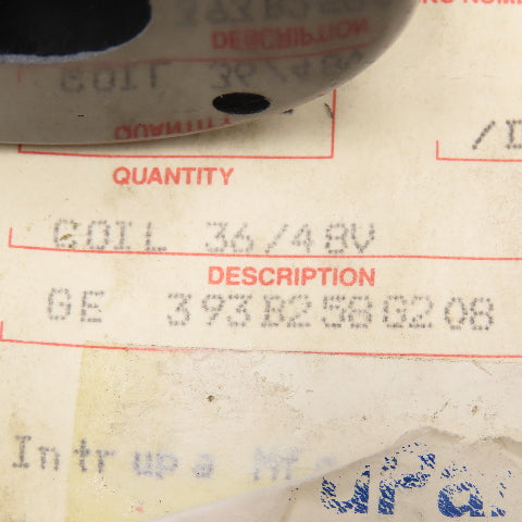 GE 393B258G208 Solenoid Coil 36/48V
