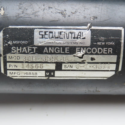 Sequential 30H-359CBCD-B1IH 14566 Shaft Angle Encoder 1/2" Shaft