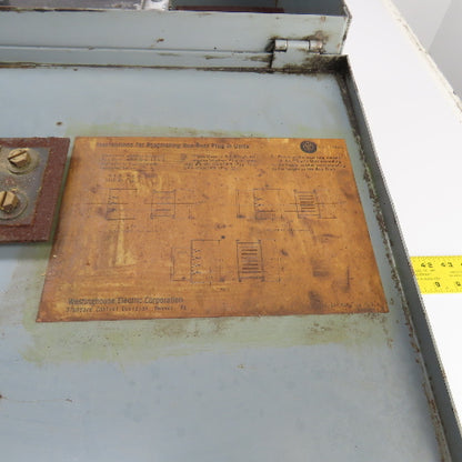 Westinghouse BP-MA 800A Plug-In Bus Plug Circuit Breaker Disconnect Switch 600V