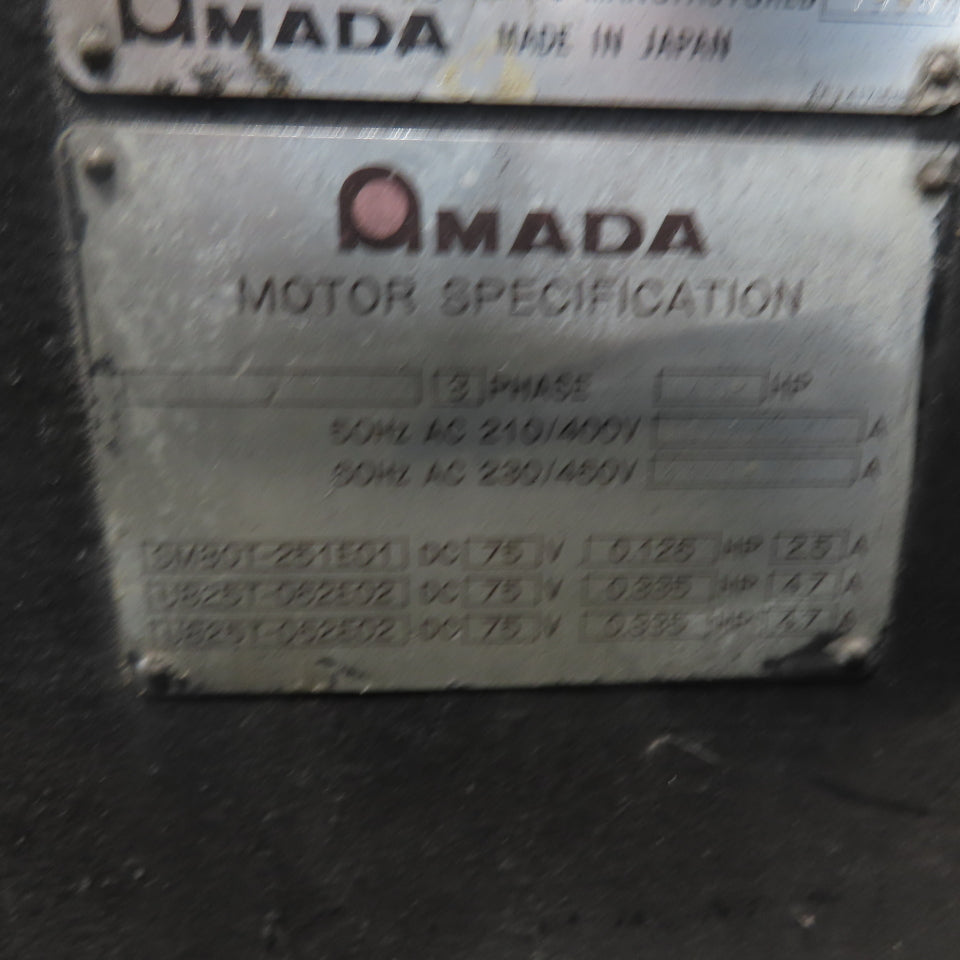 Amada FBD-1253 125 Ton x 10' CNC Press Brake 230/460V 3Ph Back Gauge