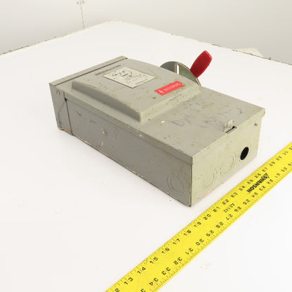 Westinghouse RHF-361 30A 3-Pole Fusible Safety Disconnect Switch 600VAC 20HP