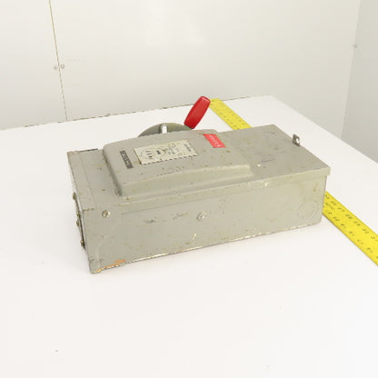 Westinghouse RHF-361 30A 3-Pole Fusible Safety Disconnect Switch 600VAC 20HP