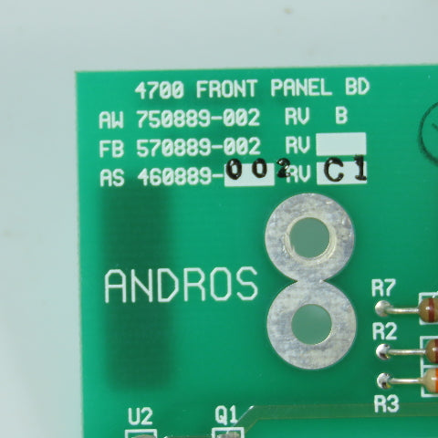 Andros FB 570889-002 4700 Anesthetic Gas Analyzer Front Panel PCB Circuit Board