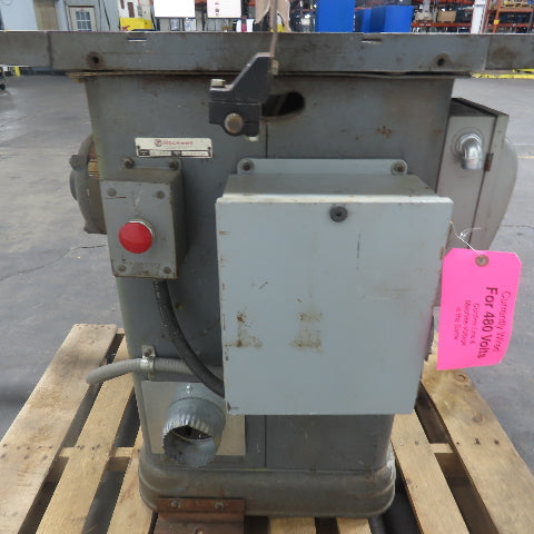 Rockwell 34-450 10" Unisaw Table Saw 220/240V 3Ph W/ Tilt Arbor