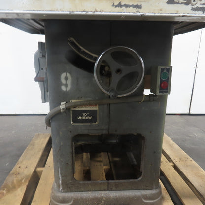 Rockwell 34-450 10" Unisaw Table Saw 220/240V 3Ph W/ Tilt Arbor