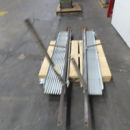 14' Wide x 6' High Double Folding Accordion Warehouse Security Door Gate