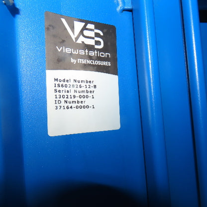 ITS Enclosures IS602826-12-B Mobile Computer Cabinet Enclosure 28"x 26"x 64"