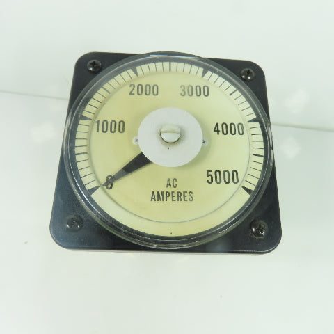 Weschler Yokogawa 103131LSUJ 0-5000 AC amperes Panel Meter