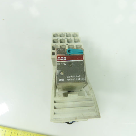 ABB CR-M024DC4G Mini Relay 24VDC W/ CR-M4LC Base