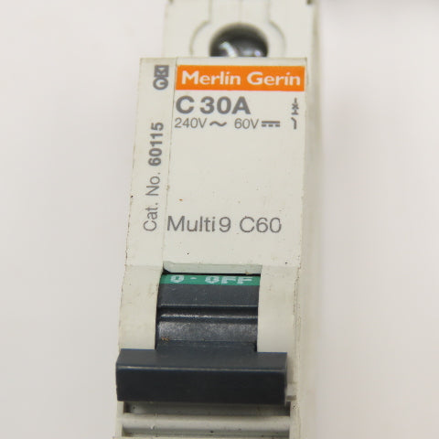Merlin Gerin C30A 30A Single Pole Circuit Breaker 240V Lot Of 6