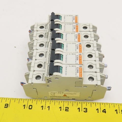 Merlin Gerin C30A 30A Single Pole Circuit Breaker 240V Lot Of 6
