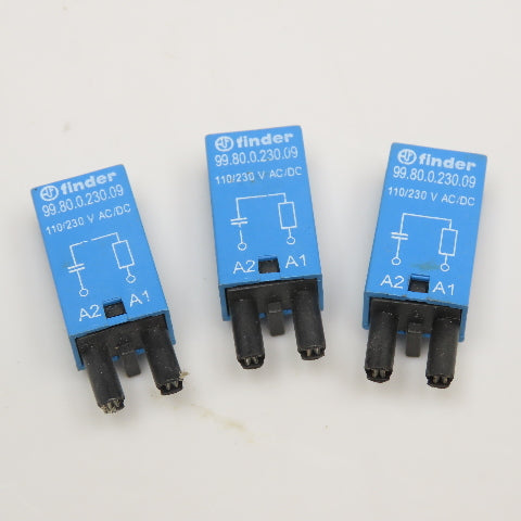 Finder 99.80.0.230.09 110/230V AC/DC Plug In Interface Relay Lot Of 3