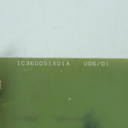 GE General Electric IC3600SIXD1A 006/01 Reserved Slot Filler Card