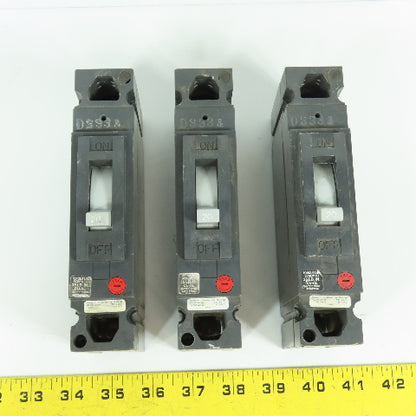 GE General Electric THED113020 20A Single 1-Pole Circuit Breaker 277VAC Lot Of 3