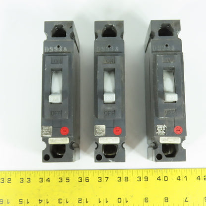 GE General Electric THED113020 20A Single 1-Pole Circuit Breaker 277VAC Lot Of 3