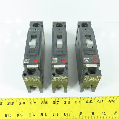 GE General Electric THED113020 20A Single 1-Pole Circuit Breaker 277VAC Lot Of 3