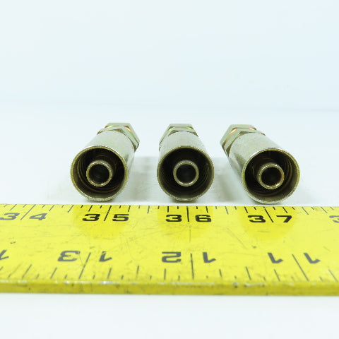Eaton 3903-06546 3/8" Straight Swivel Fitting Hose Coupling JIC 37 Deg Lot/3