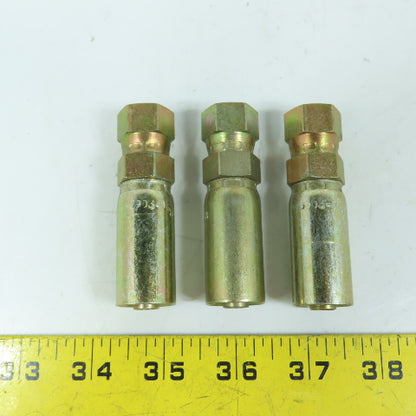 Eaton 3903-06546 3/8" Straight Swivel Fitting Hose Coupling JIC 37 Deg Lot/3