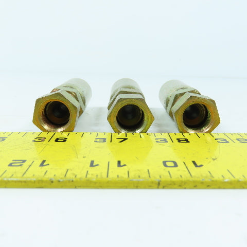 Eaton 3903-06546 3/8" Straight Swivel Fitting Hose Coupling JIC 37 Deg Lot/3