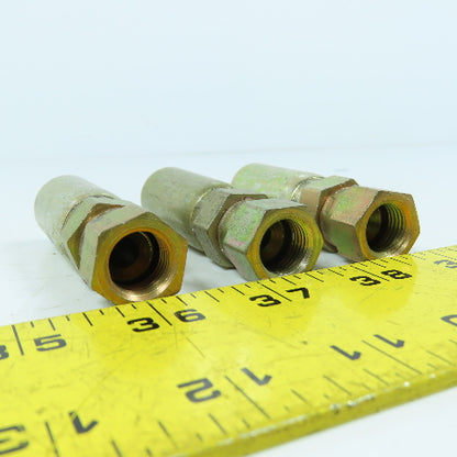 Eaton 3903-06546 3/8" Straight Swivel Fitting Hose Coupling JIC 37 Deg Lot/3