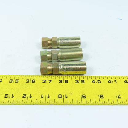 Eaton 3903-06546 3/8" Straight Swivel Fitting Hose Coupling JIC 37 Deg Lot/3