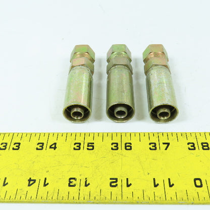 Eaton 3903-06546 3/8" Straight Swivel Fitting Hose Coupling JIC 37 Deg Lot/3