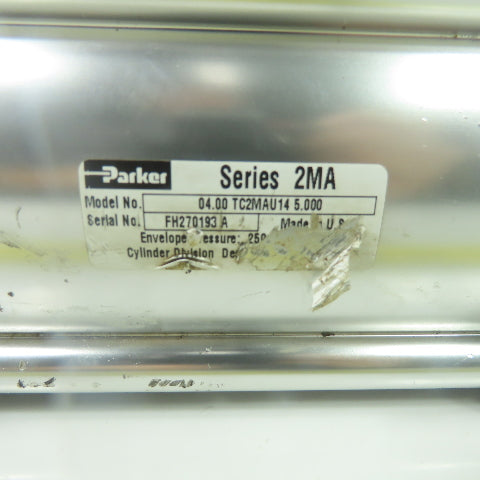 Parker 04.00 TC2MAU14 5.000 Double Acting Pneumatic Cylinder 5" Stroke 4" Bore