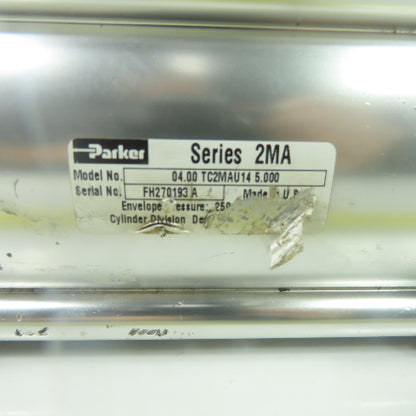Parker 04.00 TC2MAU14 5.000 Double Acting Pneumatic Cylinder 5" Stroke 4" Bore