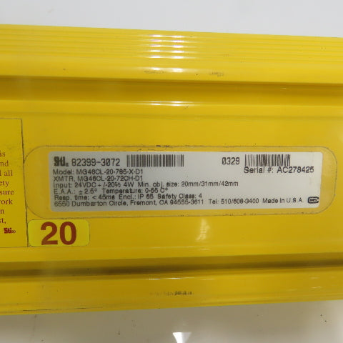 STI MG46CL-20-765-X-D1 Safety Light Curtain MG46CL-20-72CH-X-D1 24VDC