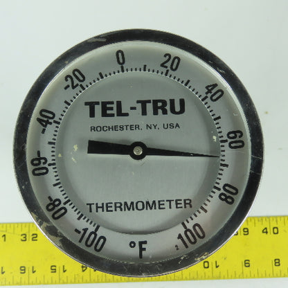 Tel-Tru 4-1/2" Dial Thermometer Gauge -100° to +100°F