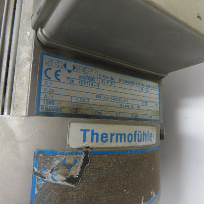 ZAE M 040 B 39:1 Ratio 0.25kW Gear Motor 240/415V 1.2/0.7A