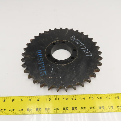 UST 80SF35 No. 80 Single Row Roller Chain Sprocket QD Bushed 11-3/4" OD