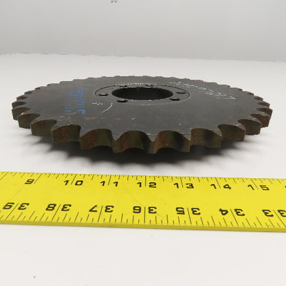 UST 80SF35 No. 80 Single Row Roller Chain Sprocket QD Bushed 11-3/4" OD