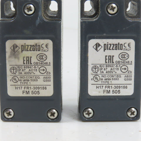 Pizzato FM 505 Roller Plunger Limit Switch 3A 400VAC Lot Of 2