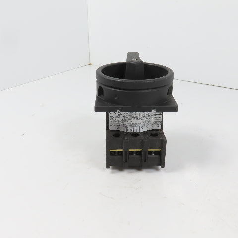 Eaton P1-25 3-Pole 25A 600V Rotary Disconnect Switch (Clean)